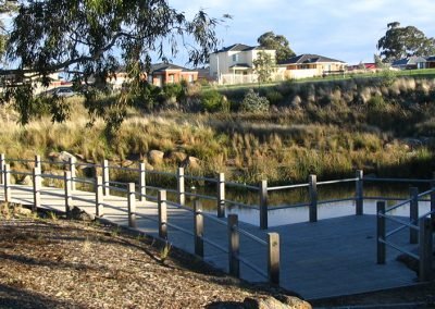 Thomastown East Reserve, wetland retrofit